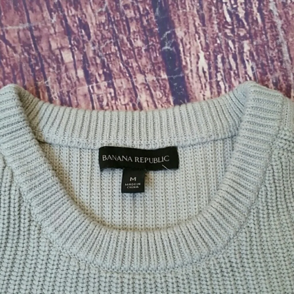 Banana Republic Gray Embellished Crew Neck Sweater - Picture 6 of 6